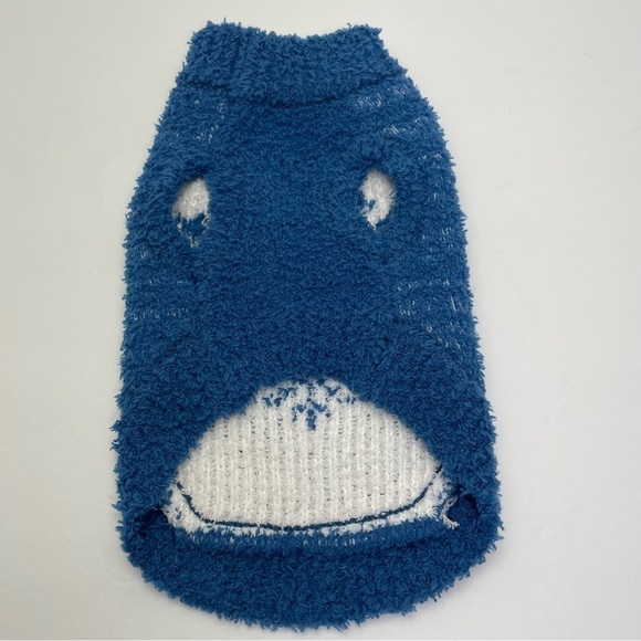 Blue Snowflake Dog Sweater - Picture 2 of 9